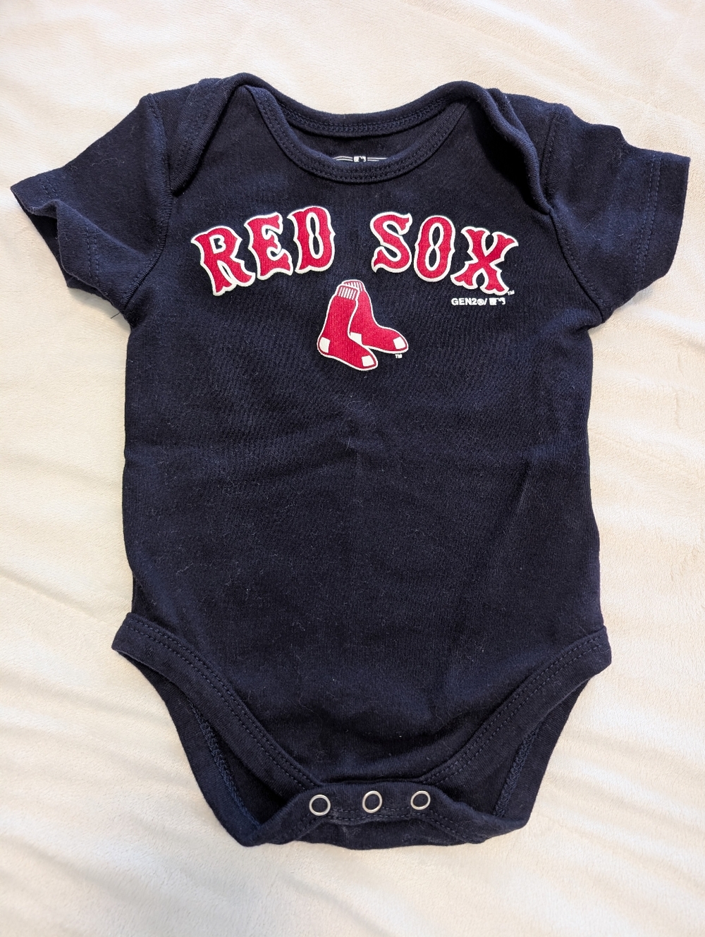 Red Sox Navy Baby One-Piece Bodysuit